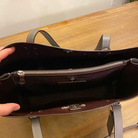 Coach Purse grey NEW - Picture 4 of 6